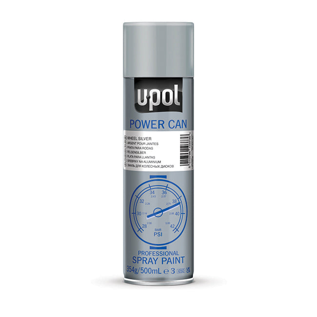 Power Can Top Coat Colours Wheel Silver 500ml