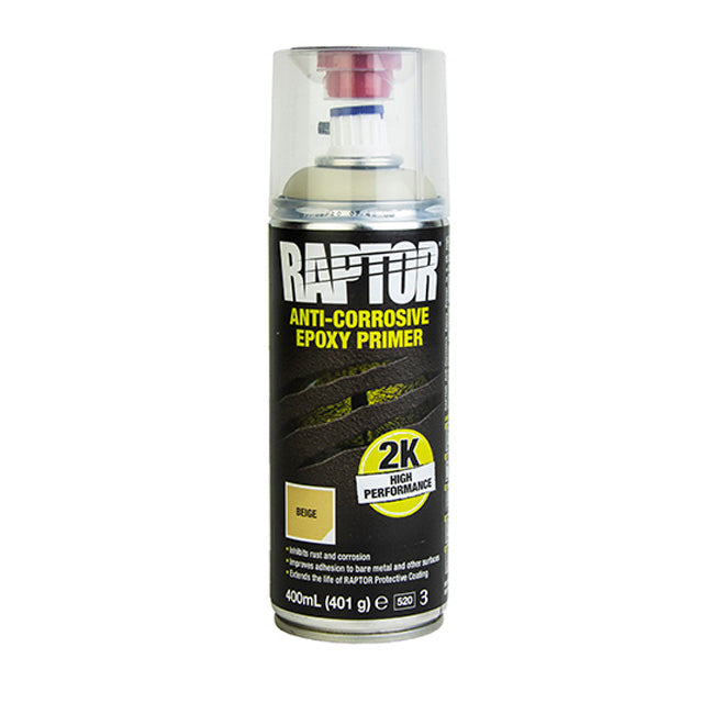 RAPTOR 2K Aerosol AntiCorrosive Epoxy Primer 400ml Beige RICO
